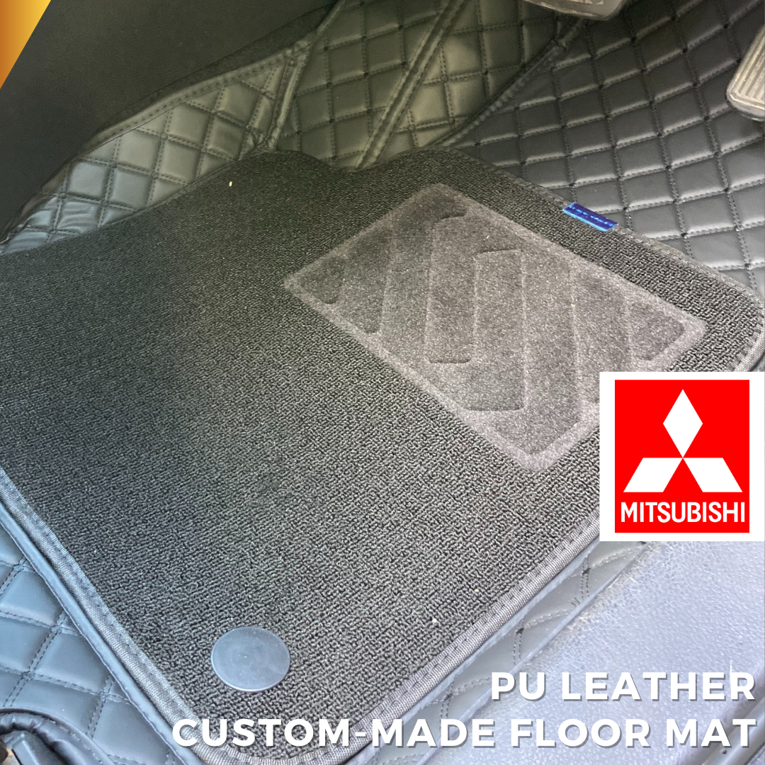 PU Leather-Mitsubishi Custom-made Car Floor Mat