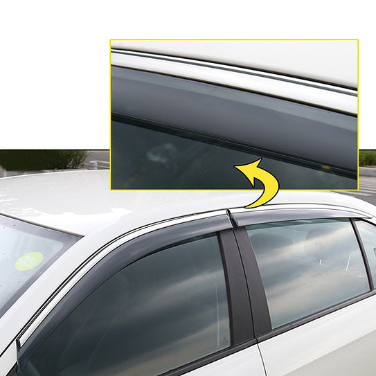 4pcs/set Window Visor Deflectors Weather Shields