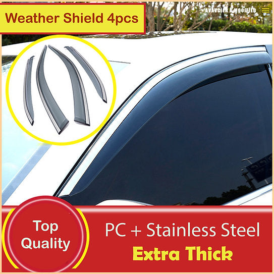 4pcs/set Window Visor Deflectors Weather Shields